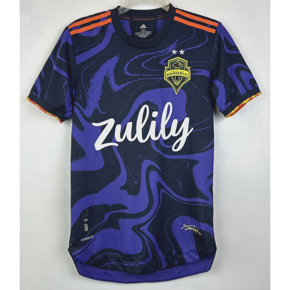 Adidas Soccer Jersey Womans XS Seattle Sounders Zulily Hendrix Kit Aeroready